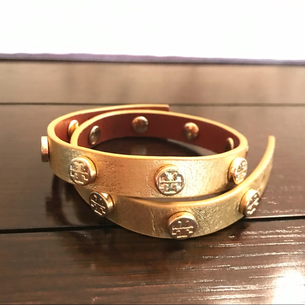Tory Burch leather wrap bracelet